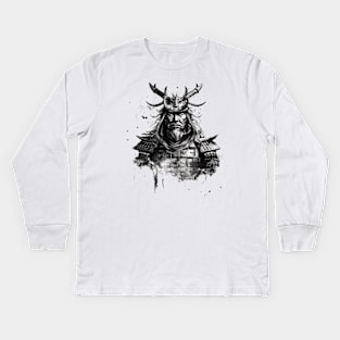 ronin face Kids Long Sleeve T-Shirt